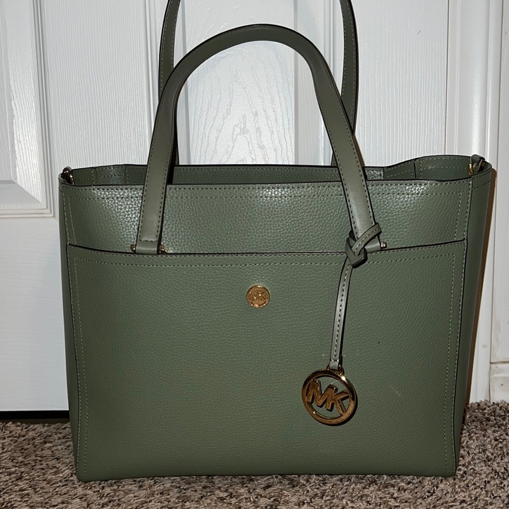 Green Michael Kors Tote